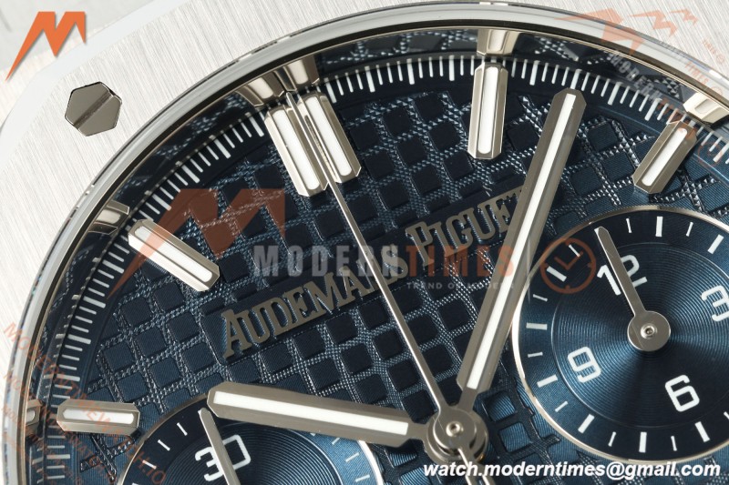 Audemars Piguet - Royal Oak 26240ST 50th Anniversary 41mm SS/SS Blue SWF Dial DDF DD4401