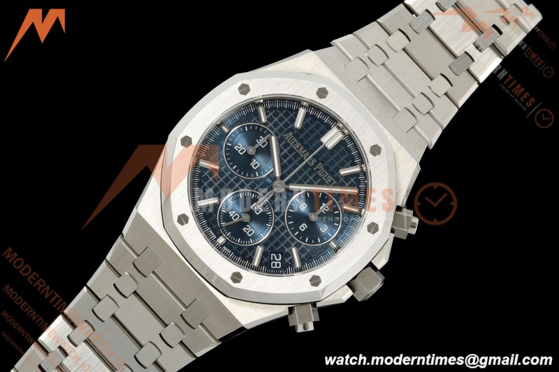 Audemars Piguet - Royal Oak 26240ST 50th Anniversary 41mm SS/SS Blue SWF Dial DDF DD4401