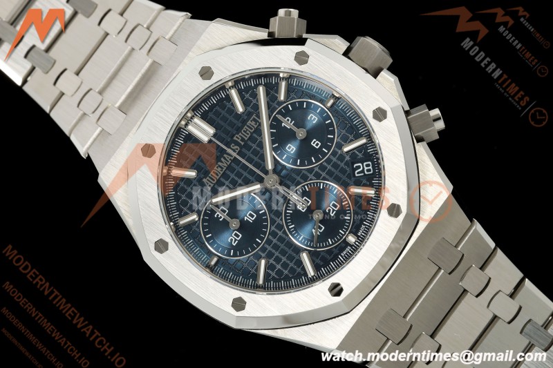 Audemars Piguet - Royal Oak 26240ST 50th Anniversary 41mm SS/SS Blue SWF Dial DDF DD4401