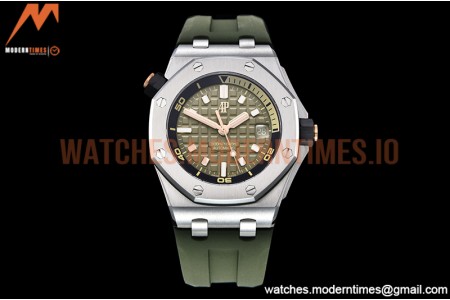 Audemars Piguet - Royal Oak Offshore Diver 15720 SS/RU Green ZF A4308