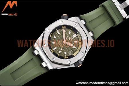 Audemars Piguet - Royal Oak Offshore Diver 15720 SS/RU Green ZF A4308