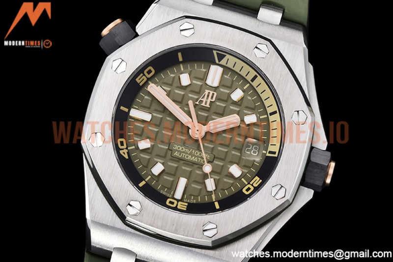 Audemars Piguet - Royal Oak Offshore Diver 15720 SS/RU Green ZF A4308