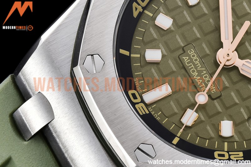 Audemars Piguet - Royal Oak Offshore Diver 15720 SS/RU Green ZF A4308