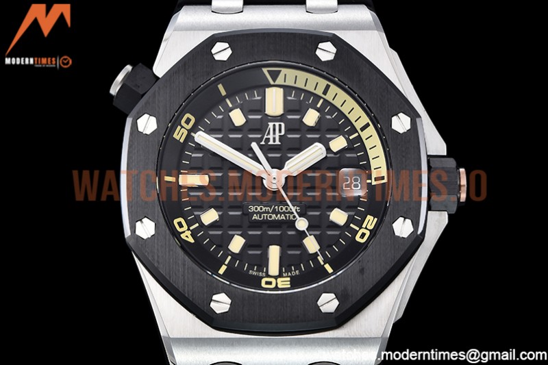 Audemars Piguet - Royal Oak Offshore Diver 15720 SS/RU Black ZF A4308