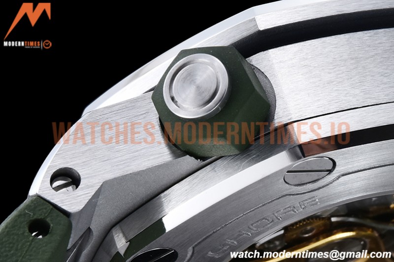 Audemars Piguet - Royal Oak Offshore Diver 15710 SS/RU Green APSF A3120