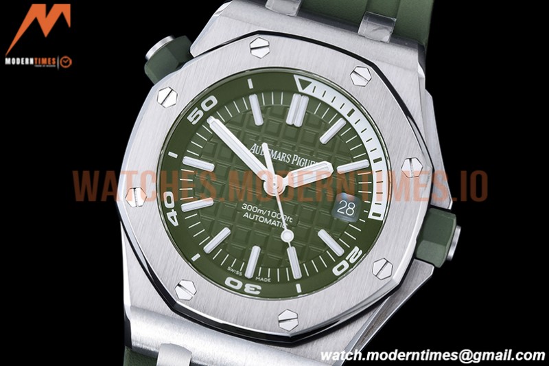 Audemars Piguet - Royal Oak Offshore Diver 15710 SS/RU Green APSF A3120