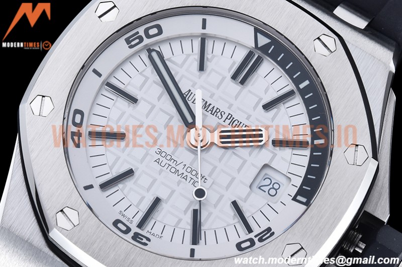 Audemars Piguet - Royal Oak Offshore Diver 15710 SS/RU White APSF A3120