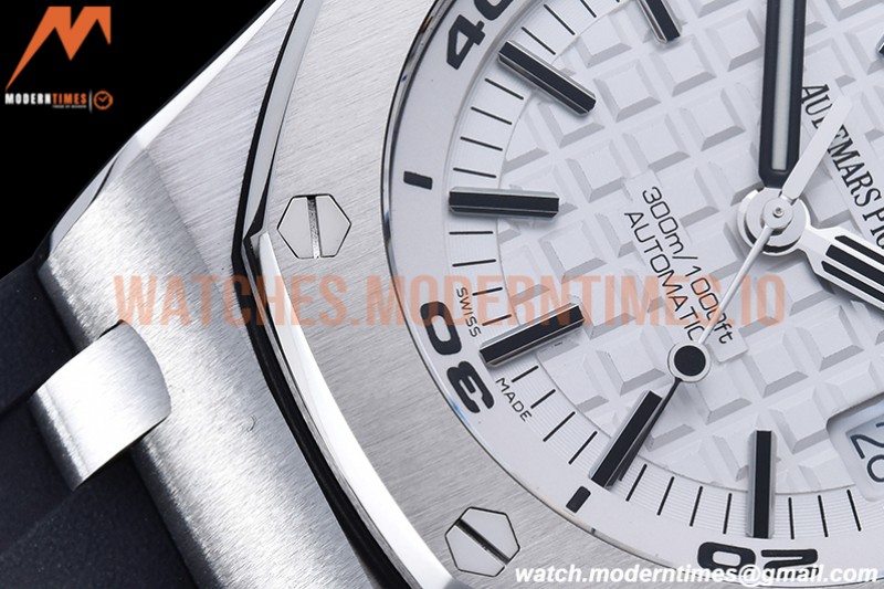 Audemars Piguet - Royal Oak Offshore Diver 15710 SS/RU White APSF A3120