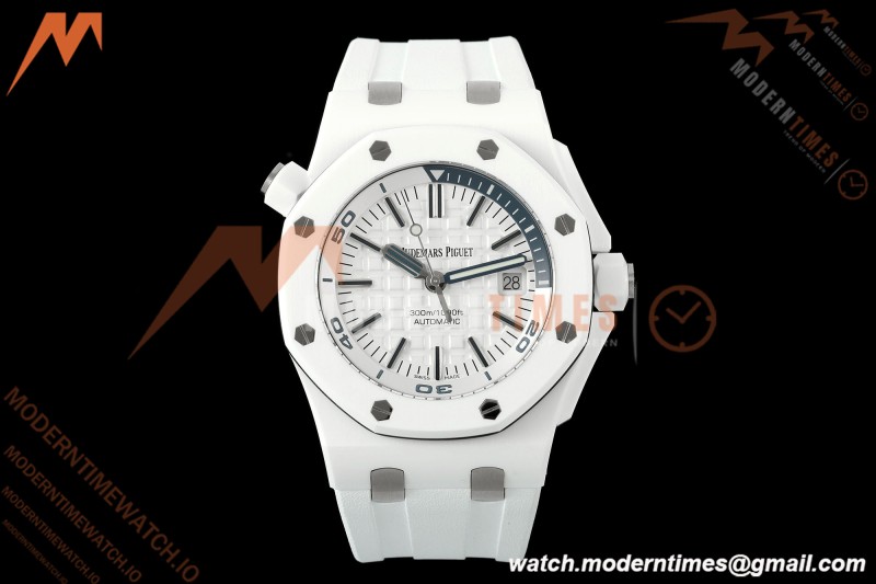 Audemars Piguet - Royal Oak Diver 15707CB CER/RU White APSF A3120