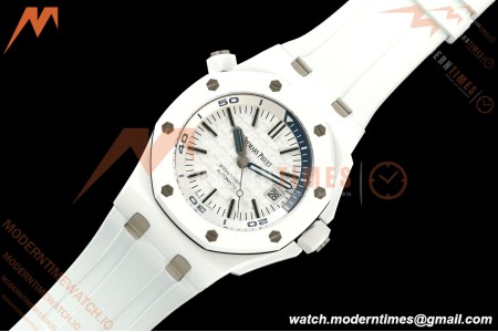 Audemars Piguet - Royal Oak Diver 15707CB CER/RU White APSF A3120
