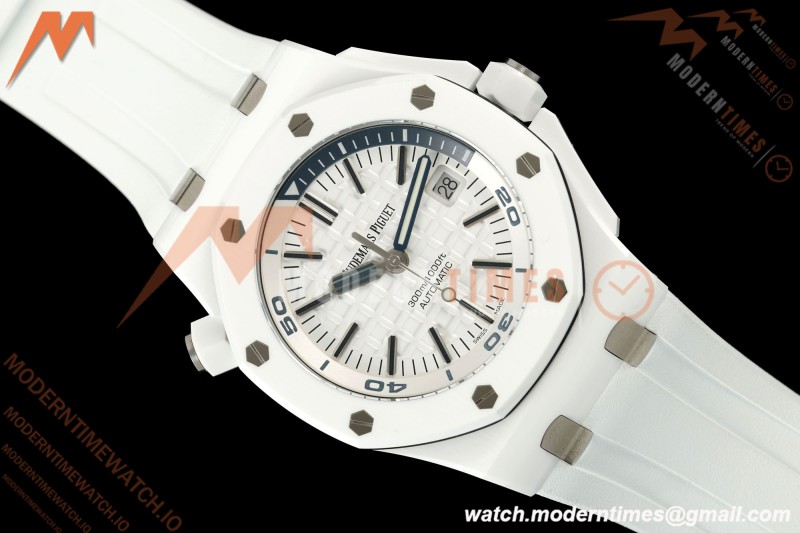 Audemars Piguet - Royal Oak Diver 15707CB CER/RU White APSF A3120