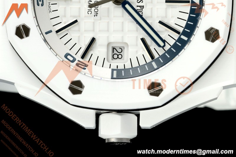 Audemars Piguet - Royal Oak Diver 15707CB CER/RU White APSF A3120