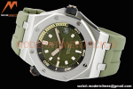 Audemars Piguet - Royal Oak Diver 15720ST 42mm SS/RU Green APSF A4308