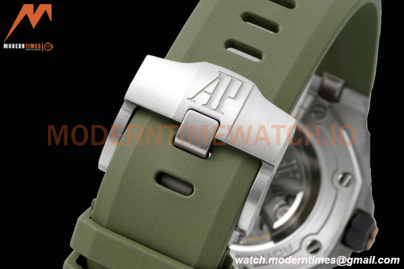 Audemars Piguet - Royal Oak Diver 15720ST 42mm SS/RU Green APSF A4308