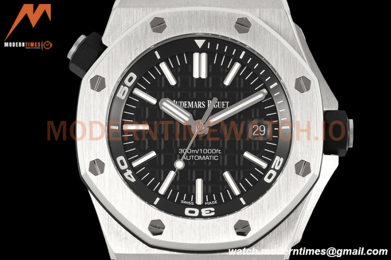 Audemars Piguet - Royal Oak Offshore Diver 15710ST Black SS/RU ZF V2 SA3120