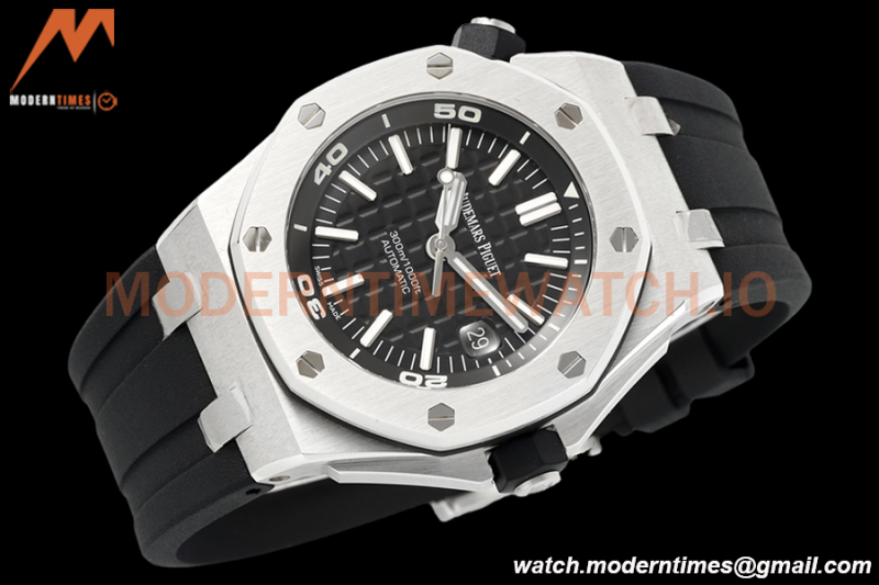 Audemars Piguet - Royal Oak Offshore Diver 15710ST Black SS/RU ZF V2 SA3120