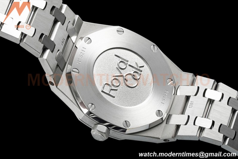 Audemars Piguet - Royal Oak Ladies 67651ST 33mm Dia SS/SS Wht/Stk ZF Swiss Qtz