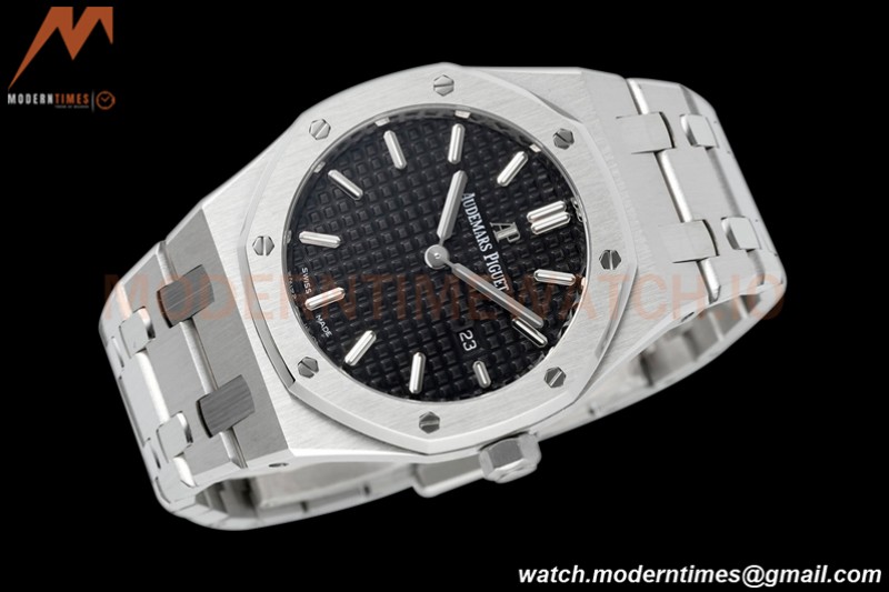 Audemars Piguet - Royal Oak Ladies 67650ST 33mm SS/SS Blk/Stk ZF Swiss Qtz