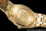 Audemars Piguet - Royal Oak Ladies 67651BA 33mm Dia YG/YG Blue/Stk ZF Swiss Qtz
