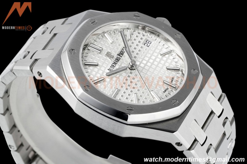Audemars Piguet - Royal Oak Ladies 34mm 77350ST SS/SS White ZF A5800