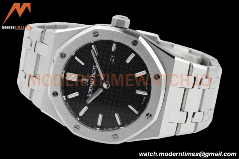 Audemars Piguet - Royal Oak Ladies 67650ST 33mm SS/SS Blk/Stk ZF Swiss Qtz