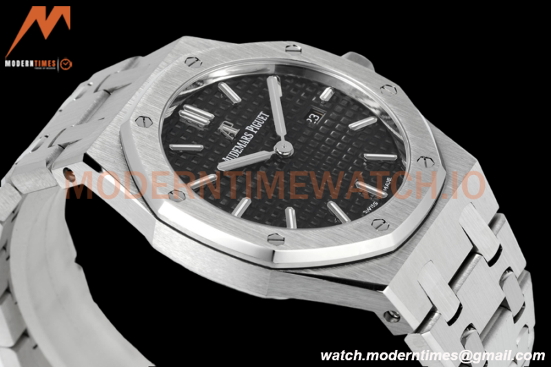 Audemars Piguet - Royal Oak Ladies 67650ST 33mm SS/SS Blk/Stk ZF Swiss Qtz
