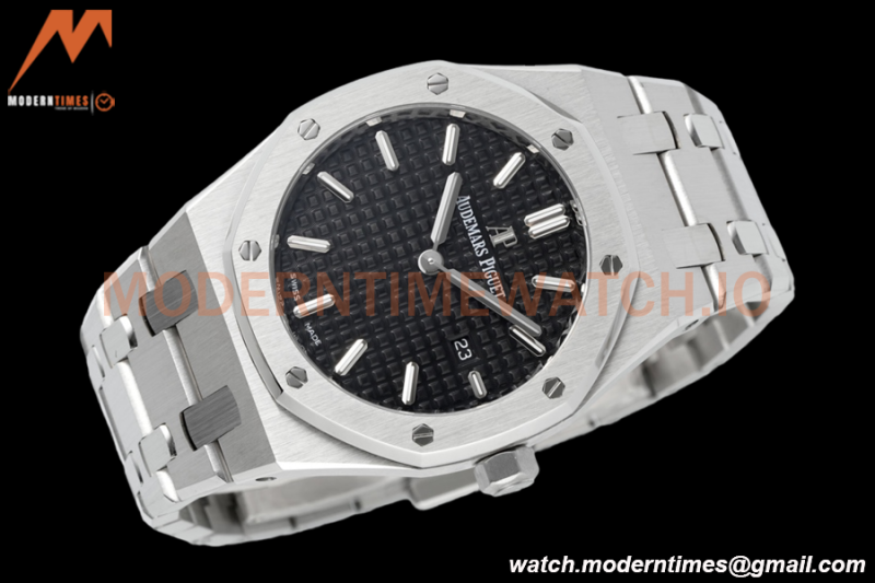 Audemars Piguet - Royal Oak Ladies 67650ST 33mm SS/SS Blk/Stk ZF Swiss Qtz