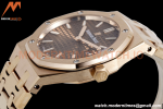 Audemars Piguet - Royal Oak Ladies 67650OR 33mm RG/RG Brn/Stk ZF Swiss Qtz