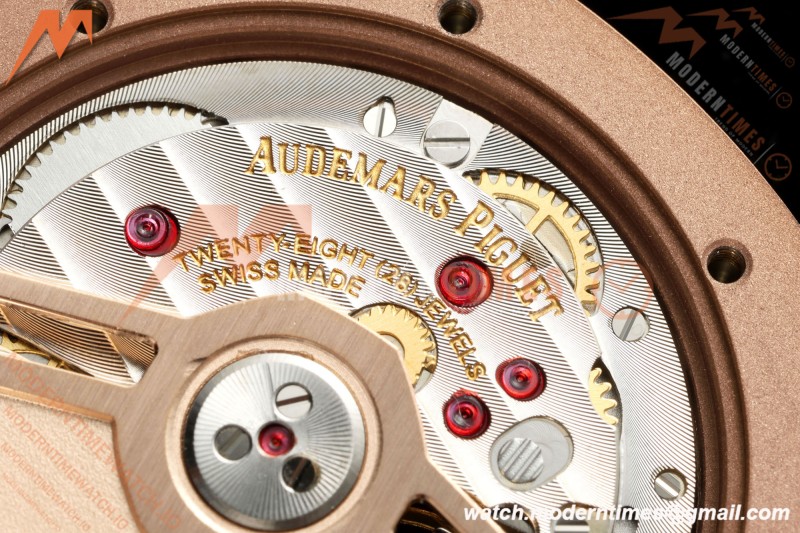Audemars Piguet - Royal Oak Ladies 77450OR 34mm RG/RG Pink Dial 8F A5800