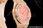 Audemars Piguet - Royal Oak Ladies 77450OR 34mm RG/RG Pink Dial 8F A5800
