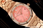 Audemars Piguet - Royal Oak Ladies 77450OR 34mm RG/RG Pink Dial 8F A5800