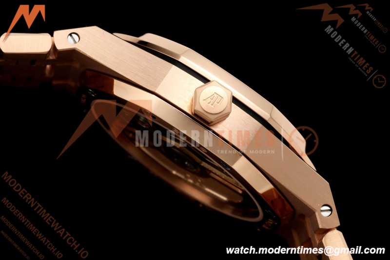 Audemars Piguet - Royal Oak Ladies 77450OR 34mm RG/RG Pink Dial 8F A5800