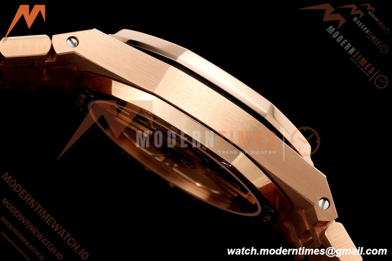 Audemars Piguet - Royal Oak Ladies 77450OR 34mm RG/RG Pink Dial 8F A5800