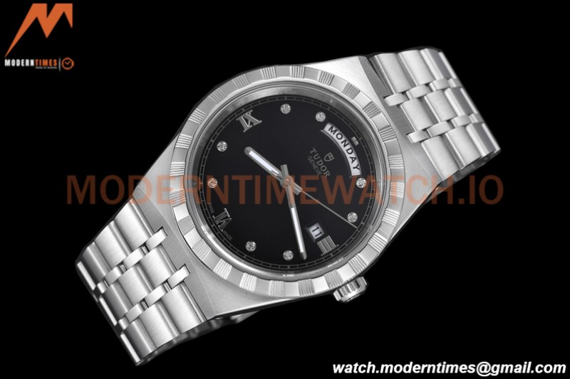 Tudor - Royal 28600 41mm SS/SS Black/Dia/Rmn GDF MY8215