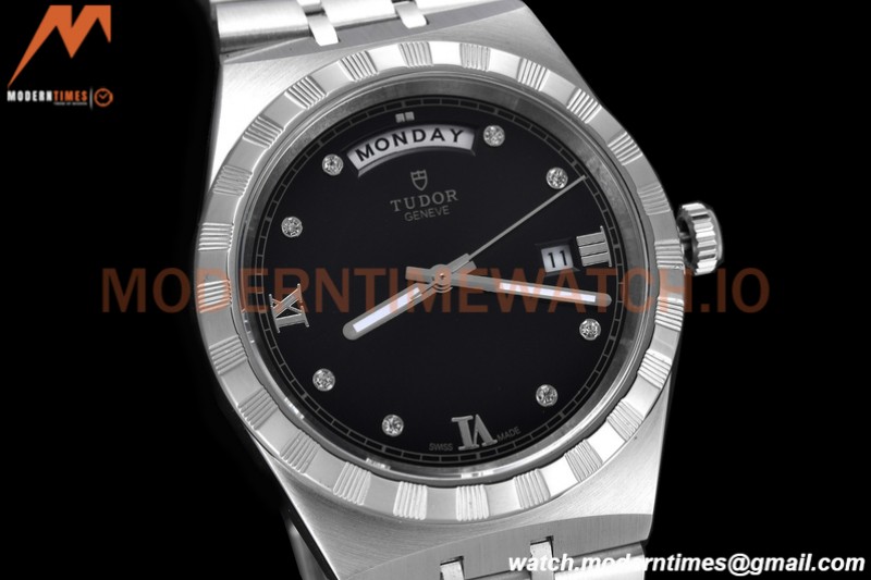 Tudor - Royal 28600 41mm SS/SS Black/Dia/Rmn GDF MY8215