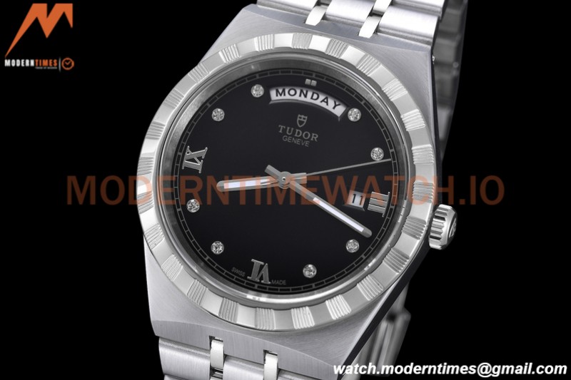 Tudor - Royal 28600 41mm SS/SS Black/Dia/Rmn GDF MY8215