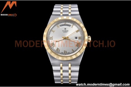 Tudor - Royal 28603 41mm SS/YG Silver/Rmn GDF MY8215