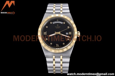 Tudor - Royal 28603 41mm SS/YG Black/Dia/Rmn GDF MY8215