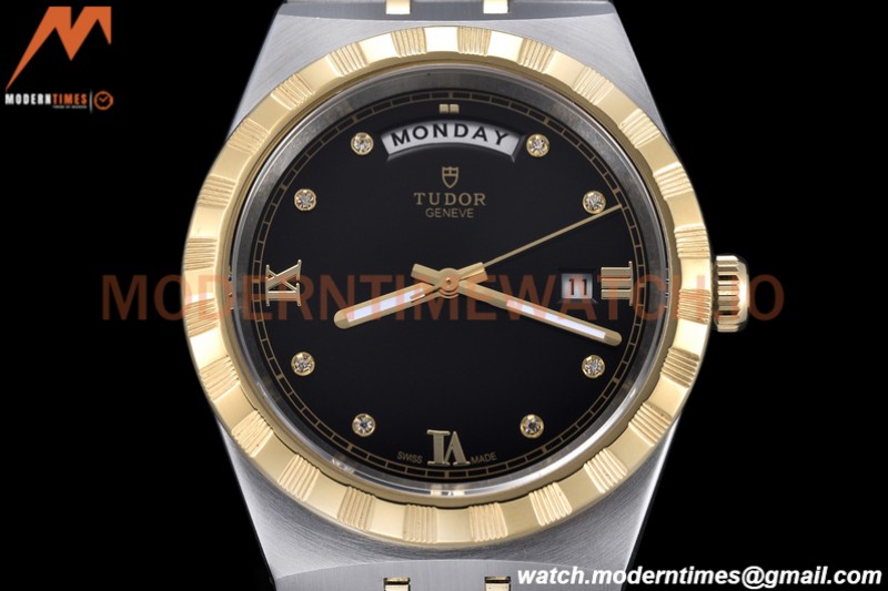 Tudor - Royal 28603 41mm SS/YG Black/Dia/Rmn GDF MY8215