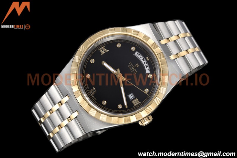 Tudor - Royal 28603 41mm SS/YG Black/Dia/Rmn GDF MY8215