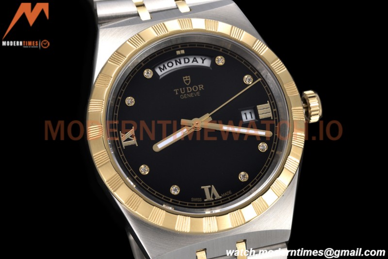 Tudor - Royal 28603 41mm SS/YG Black/Dia/Rmn GDF MY8215