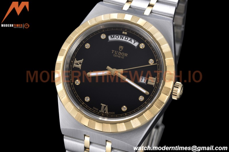 Tudor - Royal 28603 41mm SS/YG Black/Dia/Rmn GDF MY8215