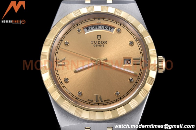 Tudor - Royal 28603 41mm SS/YG Gold/Dia/Rmn GDF MY8215