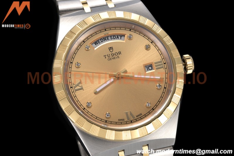 Tudor - Royal 28603 41mm SS/YG Gold/Dia/Rmn GDF MY8215