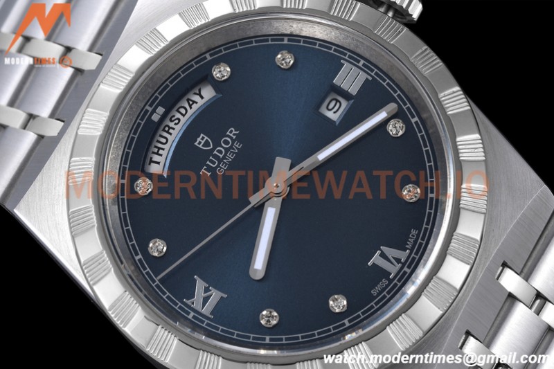 Tudor - Royal 28600 41mm SS/SS Blue/Dia/Rmn GDF MY8215