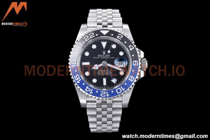 Rolex - GMT II 126710 Jub 40mm 904L SS/SS Black EWF VR3285 CHS