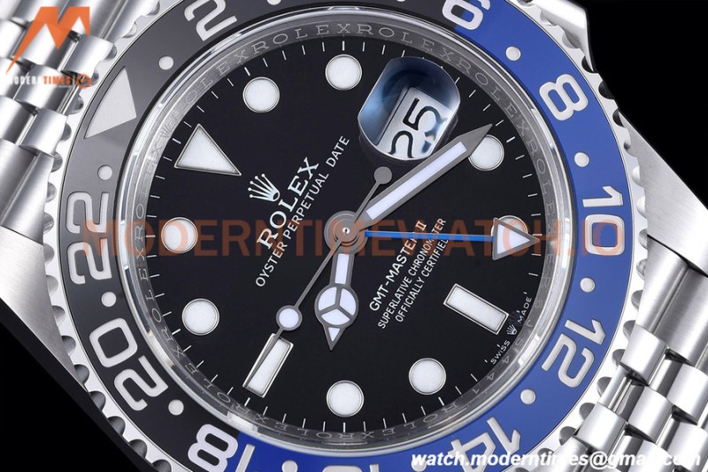 Rolex - GMT II 126710 Jub 40mm 904L SS/SS Black EWF VR3285 CHS