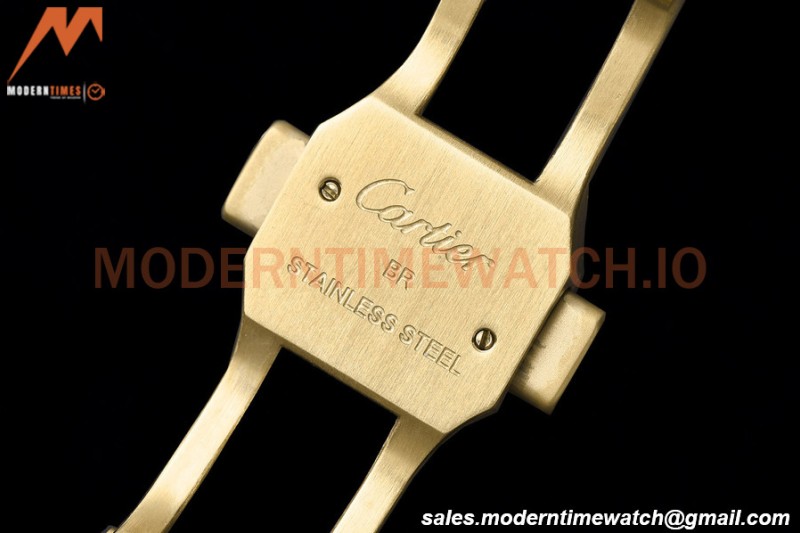 Cartier - Santos De Cartier Automatic 35mm YG/YG White Opaline GF MY9039