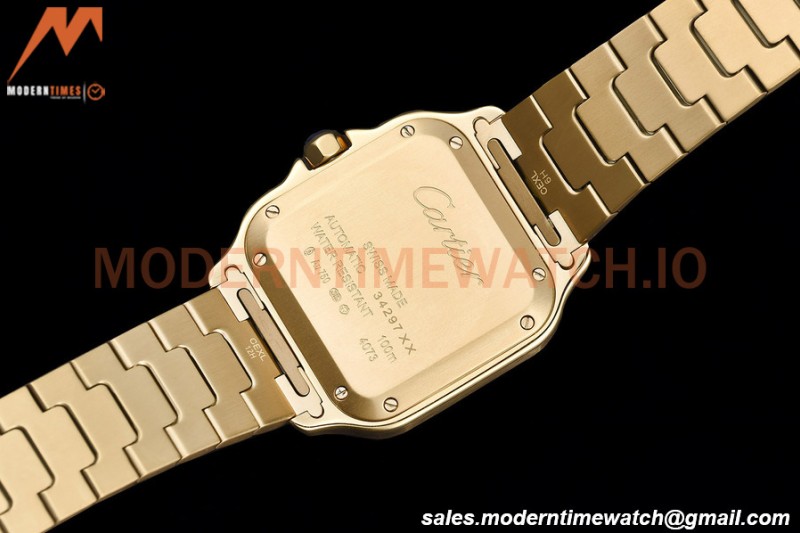 Cartier - Santos De Cartier Automatic 35mm YG/YG White Opaline GF MY9039