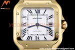 Cartier - Santos De Cartier Automatic 35mm YG/YG White Opaline GF MY9039